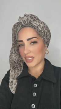 מטפחת לונג נמר חום