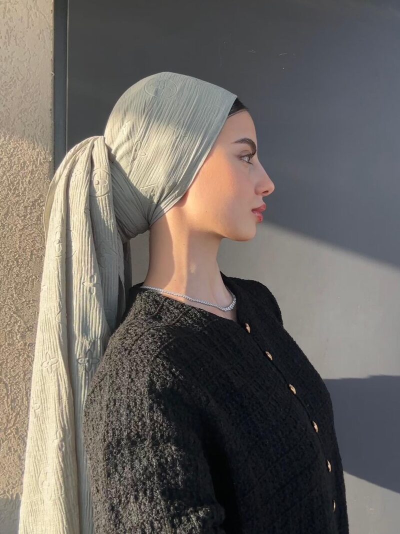 מטפחת לונג מותגים דגם -לואיזה זית
